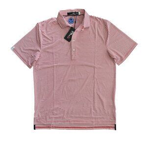 NWT RLX Ralph Lauren Performance Golf Polo Shirt Mens Medium Striped Active $110